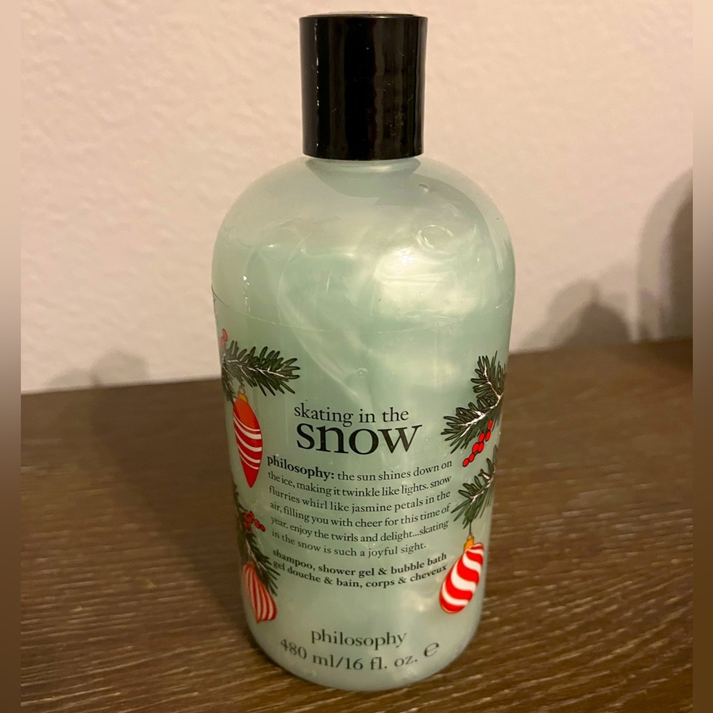 NWOT Philosophy Skating in the Snow Shampoo, Shower Gel and Bubble Bath